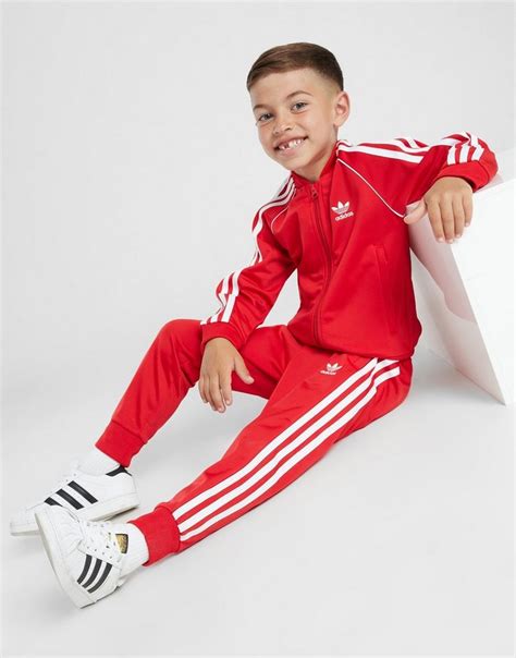 adidas anzug kinder rot|adidas Adicolor SST Trainingsanzug .